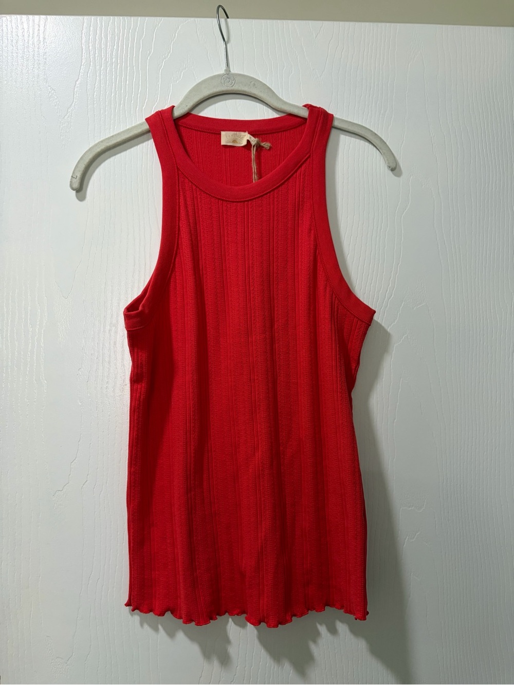 Faherty paradise pointelle tank size small